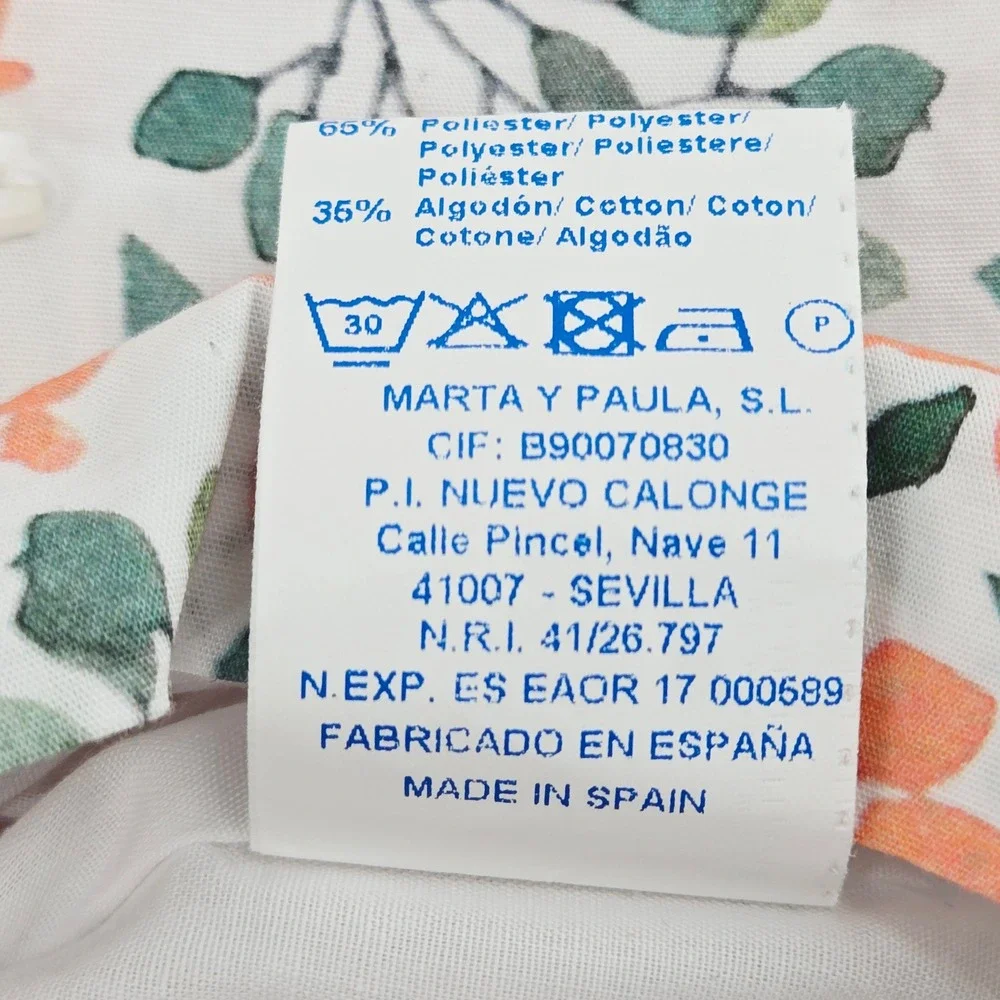 Marta y Paula Spanish Boutique‎ Poppy Floral Flutter Sleeve Dress 3Y EU 98